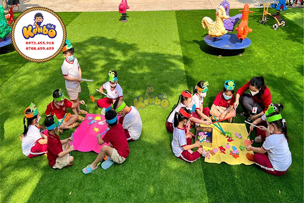 trò chơi vận động ngoài trời cho trẻ mầm non phát triển toàn diện